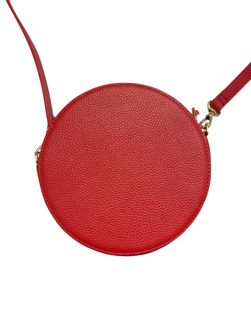 Bandolier red leather Leah crossbody bag